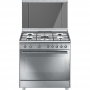 CUCINA SMEG CX91SV9 4+1 FUOCHI FORNO MULTIFUNZIONE DIMENSIONE 90 X 60CM COLORE INOX CLASSE A - PROMOZIONE