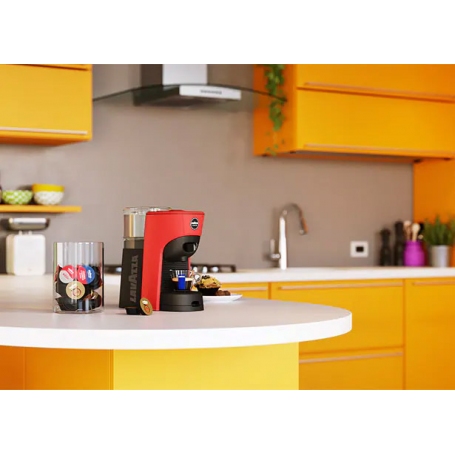 LAVAZZA 18000527 TINY ECO MACCHINA DA CAFFÈ A CAPSULE SERBATOIO 0,6 LT COLORE ROSSO