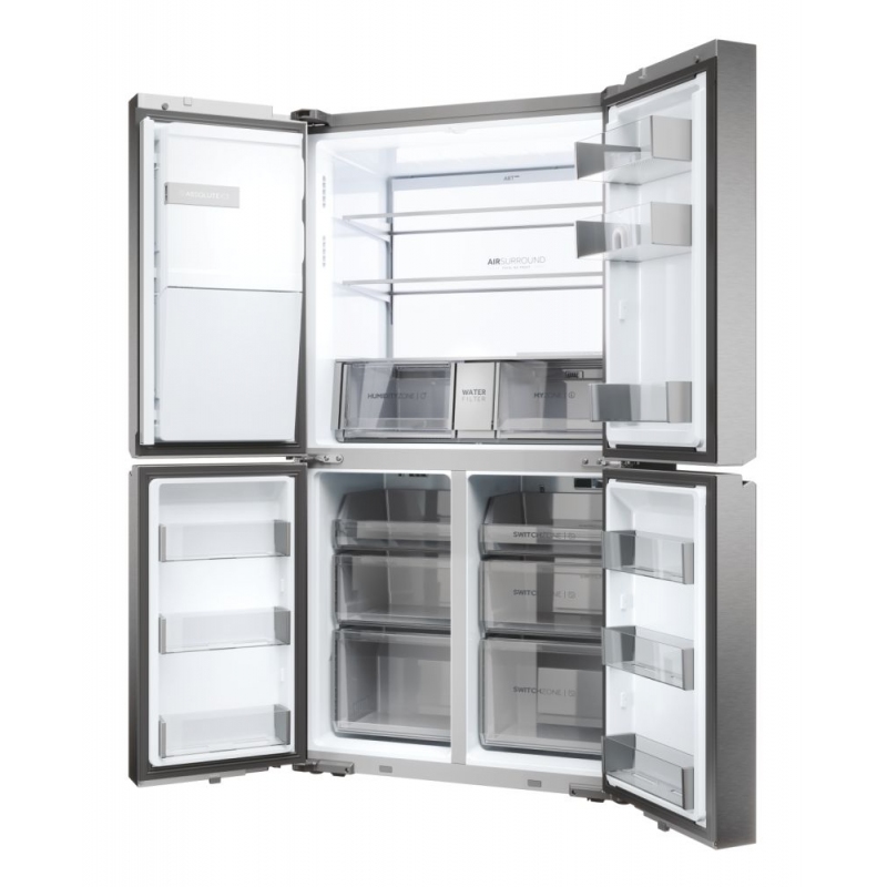 Frigorifero Haier Cube 4 Porte - No Frost, Tecnologia Antibatterica, Libera Installazione, Grigio - Foto 7