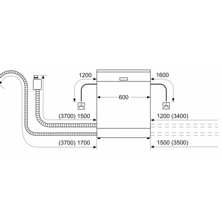 BOSCH SMV4HCX52E LAVASTOVIGLIE DA INCASSO A SCOMPARSA TOTALE 14 COPERTI WIFI CLASSE D