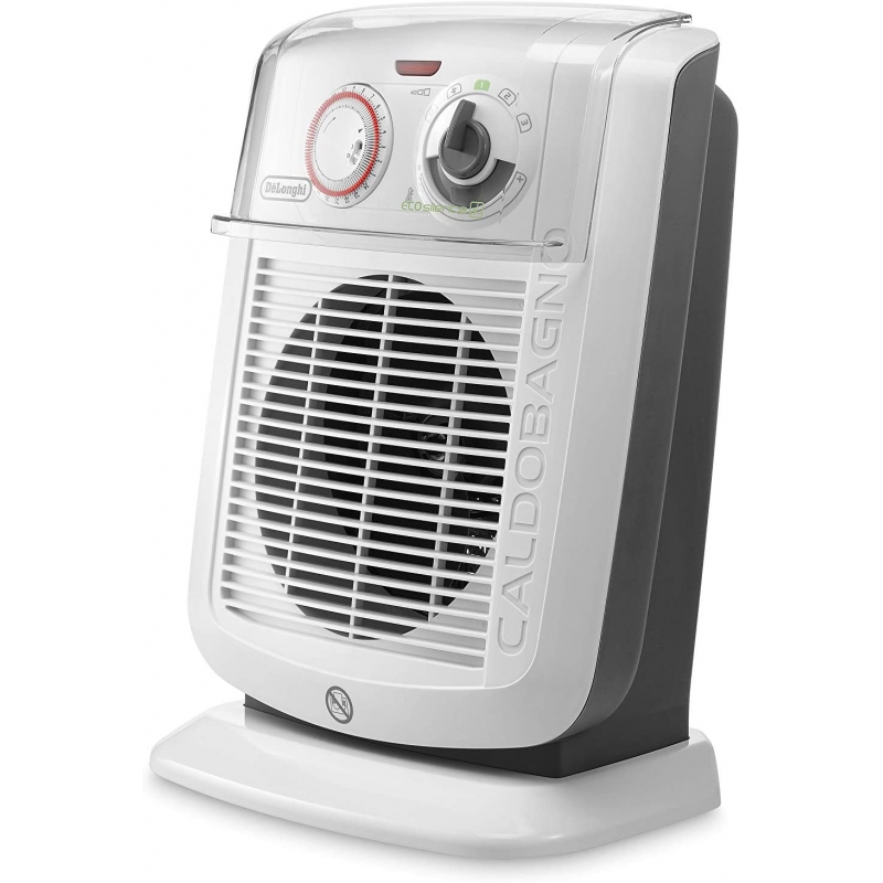 DE LONGHI HBC3052T TERMOVENTILATORE ELETTRICO 2200W ECO SILENCE CON VENTILAZIONE ESTIVA COLORE BIANCO/GRIGIO - PROMO