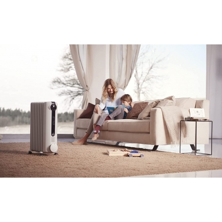 DE LONGHI TRRS0715 RADIATORE AD OLIO ELETTRICO 7 ELEMENTI 1500W RISPARMIO ENERGETICO