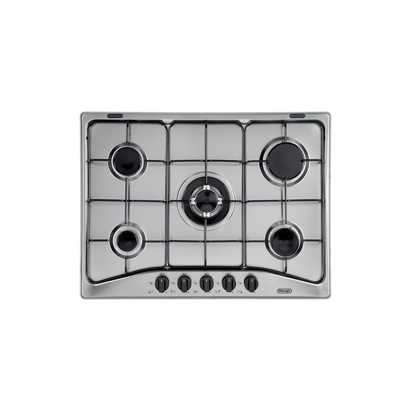 DE LONGHI YAF57ASV PIANO COTTURA DA INCASSO 70CM 5 FUOCHI A GAS INOX - PROMO