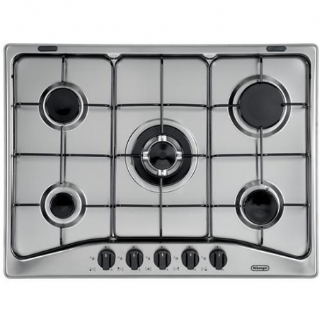 DE LONGHI YAF57ASV PIANO COTTURA DA INCASSO 70CM 5 FUOCHI A GAS INOX - PROMO