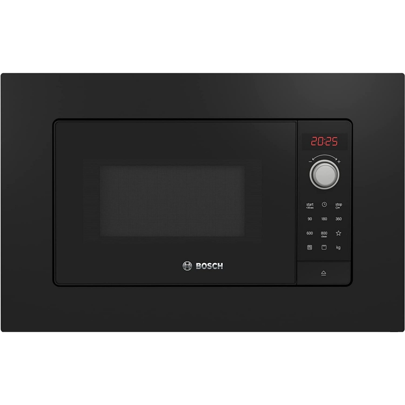BOSCH BEL623MB3 FORNO A MICROONDE DA INCASSO 20LT 800 WATT CON GRILL COLORE NERO - PROMO