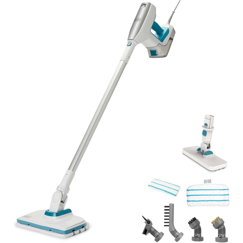 BLACK & DECKER BHSM15FX08 SCOPA A VAPORE MULTIFUNZIONE CON 6 ACCESSORI - PROMO