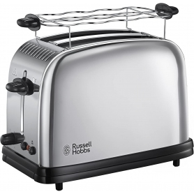 RUSSELL HOBBS 23310-56 CHESTER TOSTAPANE SENZA PINZE 1200W 2 FETTE COLORE INOX - PROMO