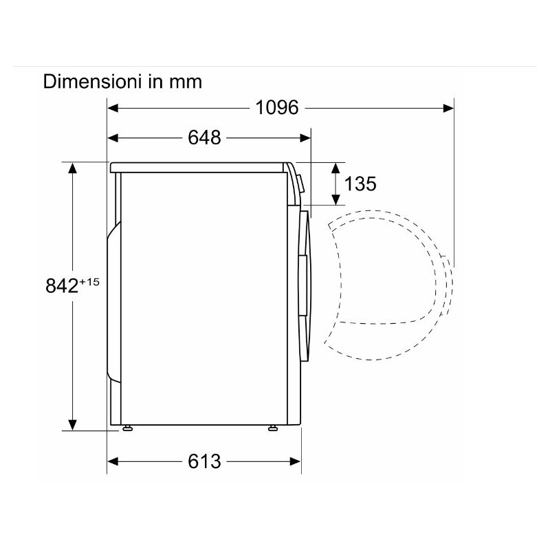 BOSCH WQG245AEIT ASCIUGATRICE A POMPA DI CALORE...