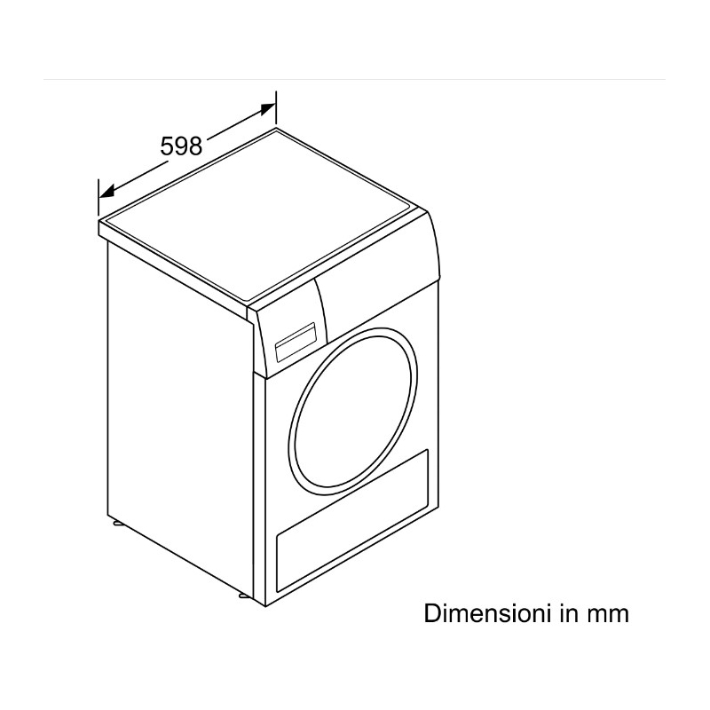 BOSCH WQG245AEIT ASCIUGATRICE A POMPA DI CALORE...