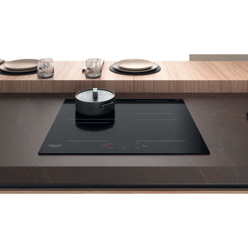 HOTPOINT HQ5660SNE PIANO COTTURA A INDUZIONE 60 CM 4 ZONE COTTURA COMANDI TOUCH IN VETRO NERO - PROMO