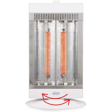 ARGO ALAN STUFA ELETTRICA IN FIBRA DI CARBONIO 1000W BIANCA