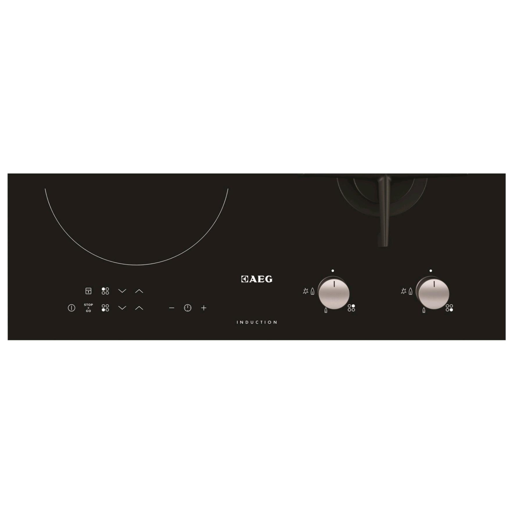AEG PIANO COTTURA HD634170NB 60CM - 2 BRUCIATORI A GAS + 2 ZONE ... AEG PIANO COTTURA HD634170NB 60CM - 2 BRUCIATORI A GAS + 2 ZONE ...