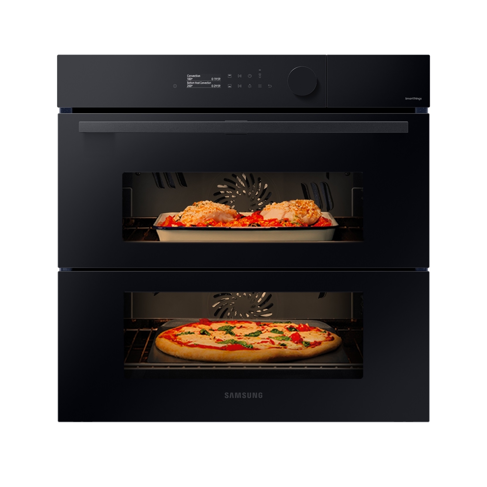 SAMSUNG NV7B5760WBK FORNO ELETTRICO DA INCASSO A VAPORE DUAL COOK FLEX 76  LT WIFI CLASSE A+ 