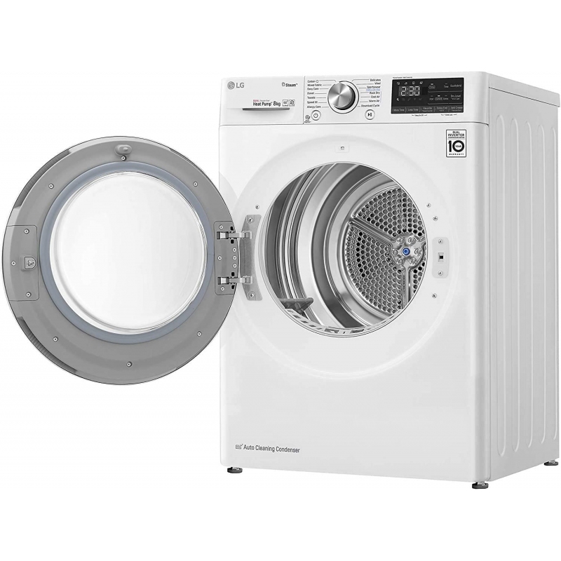 LG RC80V9AV3W ASCIUGATRICE ECO HYBRID 8KG CLASSE A+++ WI-FI A CONDENSAZIONE CON POMPA DI CALORE - PROMOZIONE