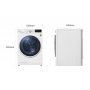 LG RH10V9AV4W ASCIUGATRICE A POMPA DI CALORE 10KG DUAL INVERTER WIFI CLASSE A+++