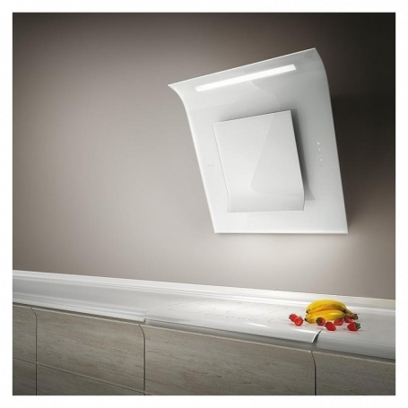 ELICA PRF0010418B SINFONIA WH/F/80 CAPPA A PARETE FILTRANTE 80CM IN VETRO BIANCO