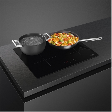 SMEG SI2641D PIANO COTTURA A INDUZIONE 60CM 4 ZONE COTTURA IN VETROCERAMICA NERO