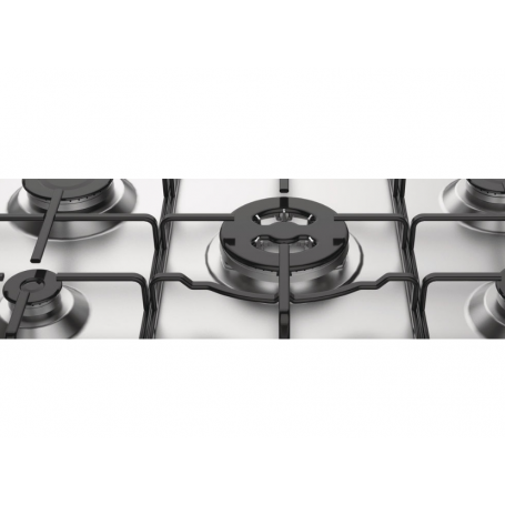 HOTPOINT PCN 752 T/IX/HAR PIANO COTTURA DA INCASSO 75CM 5 FUOCHI A GAS INOX - PCN752T/IX/HA