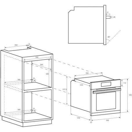 CANDY FIDC B502 FORNO ELETTRICO DA INCASSO 65LT CLASSE A BIANCO
