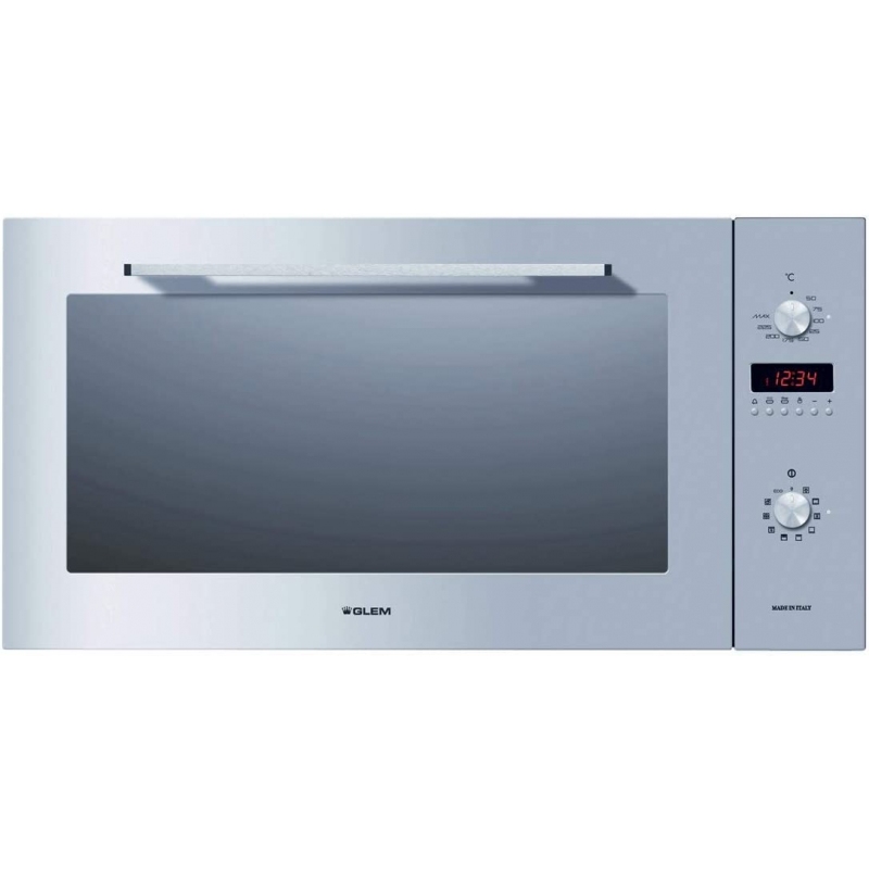 GLEM GAS GFE993IX FORNO ELETTRICO DA INCASSO 90CM VENTILATO 89LT 11 FUNZIONI INOX