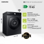 SAMSUNG WW11BB744DGB LAVATRICE CARICA FRONTALE BESPOKE AI™ 11KG 1400 GIRI AUTODOSE INVERTER CLASSE A COLORE NERO - PROMO