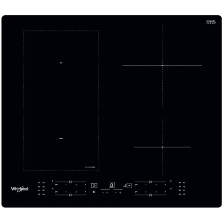 WHIRLPOOL WLB8160NE PIANO COTTURA DA INCASSO A INDUZIONE 60CM 4 ZONE COTTURA IN VETROCERAMICA NERO - PROMO