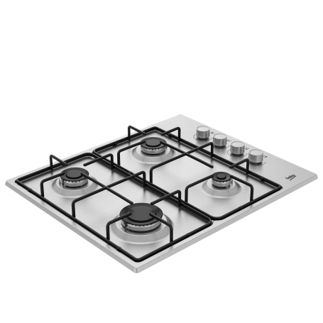 BEKO HIGG641C3SX PIANO COTTURA 60CM 4 FUOCHI A GAS INOX