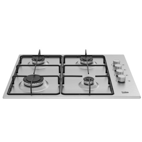 BEKO HIGG641C3SX PIANO COTTURA 60CM 4 FUOCHI A GAS INOX