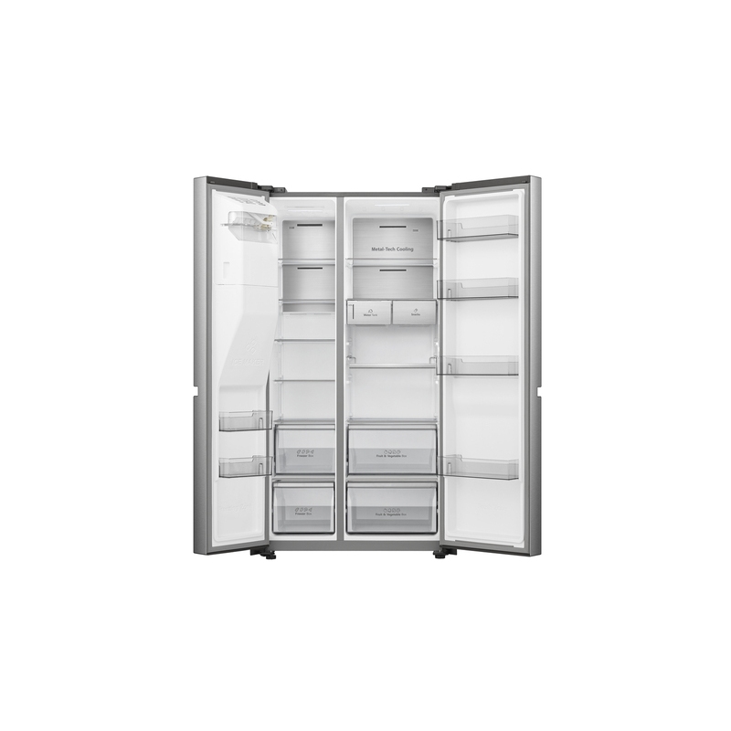 HISENSE RS818N4TIE FRIGORIFERO 4 PORTE 632LT NO FROST CLASSE E  MOTORE INVERTER COLORE INOX - PROMO