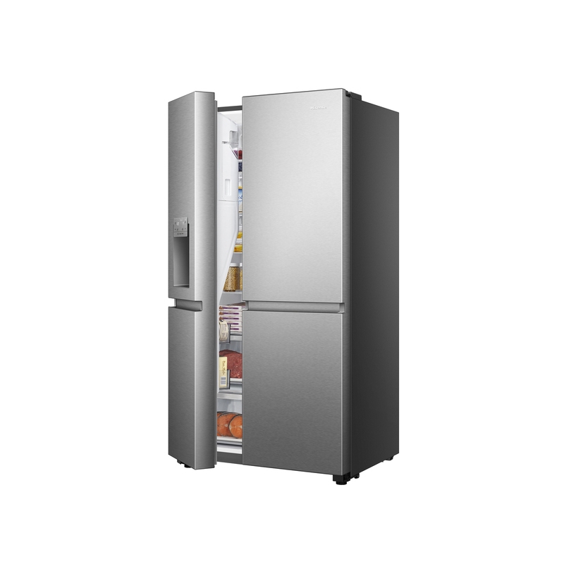 HISENSE RS818N4TIE FRIGORIFERO 4 PORTE 632LT NO FROST CLASSE E  MOTORE INVERTER COLORE INOX - PROMO