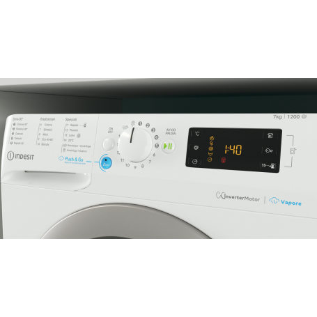INDESIT BWSE 7125X SV IT LAVATRICE SLIM 44CM 7KG 1200 GIRI INVERTER CLASSE B - BWSE7125XSVIT