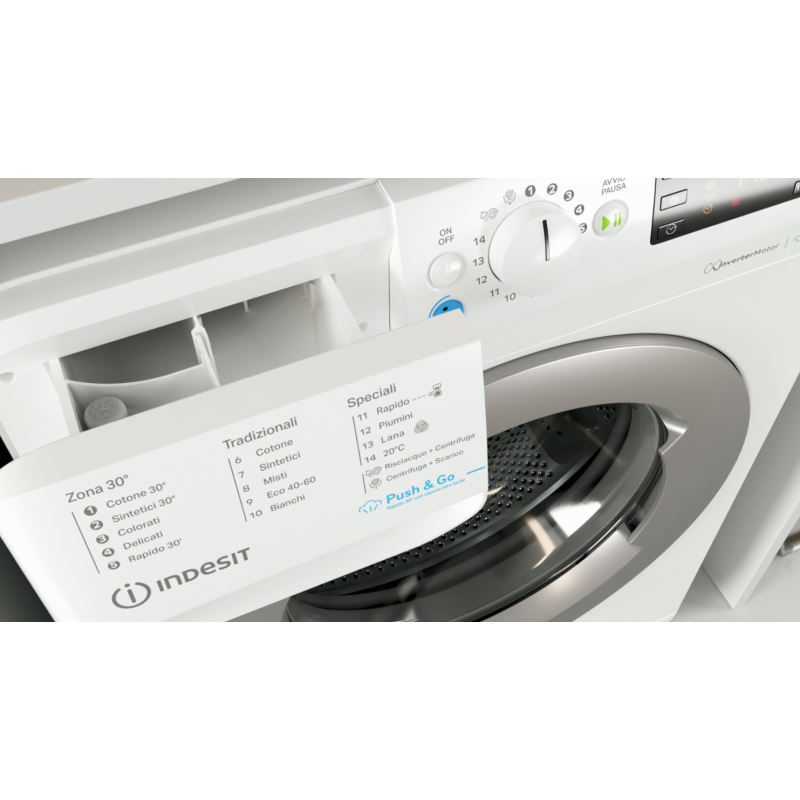 INDESIT BWSE 7125X SV IT LAVATRICE SLIM 44CM 7KG 1200 GIRI INVERTER ...