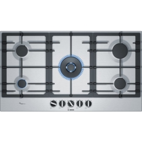 OUTLET BOSCH O-PCR9A5B90 PIANO COTTURA DA INCASSO 90CM 5 FUOCHI A GAS GRIGLIE IN GHISA ACCIAIO INOSSIDABILE - PROTOCOLLO 856