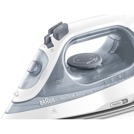 BRAUN SI3054GY TEXSTYLE 3 FERRO DA STIRO A VAPORE 2400W BIANCO/GRIGIO