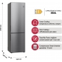 LG GBB62PZJMN FRIGORIFERO COMBINATO 384LT TOTAL NO FROST SILVER CLASSE E