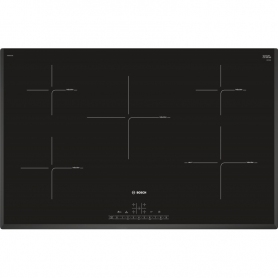 BOSCH PIV851FB1E PIANO COTTURA DA INCASSO A INDUZIONE 80CM 5 ZONE DI COTTURA IN VETROCERAMICA NERO