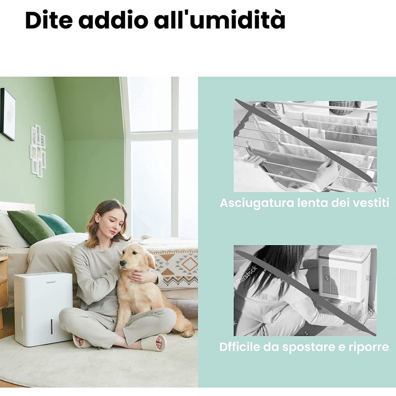COMFEE CF-DEHU-12 DEUMIDIFICATORE 12LT/24H...