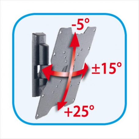 MELICONI ETR200CME SUPPORTO TV DA 26'' A 40'' 1 SNODO NERO - 580412