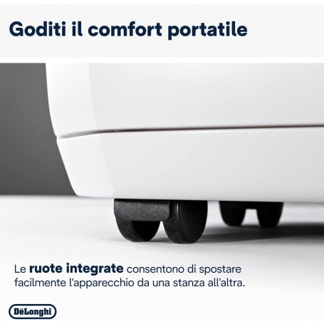 DE LONGHI DDSX225 DEUMIDIFICATORE 25LT/24H TANICA 5 LITRI BIANCO