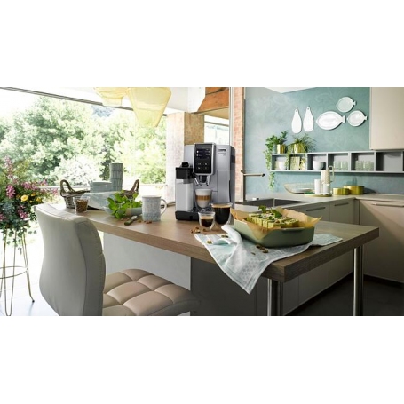 DE LONGHI DINAMICA PLUS ECAM370.70.SB MACCHINA DA CAFFÈ AUTOMATICA PER CAFFE' IN CHICCHI SERBATOIO 1,8 LT SILVER