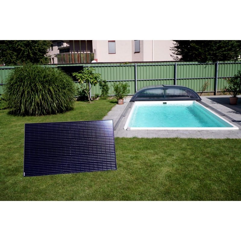 LIGHTMATE LMG1-SB-SK-05 PANNELLO SOLARE DA GIARDINO POTENZA 370 Wp COMPRESO DI ACCESSORI E KIT DI INSTALLAZIONE - PROMO