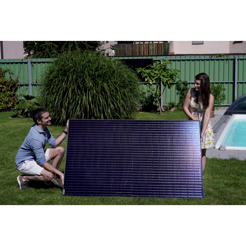 LIGHTMATE LMG1-SB-SK-05 PANNELLO SOLARE DA GIARDINO POTENZA 370 Wp COMPRESO DI ACCESSORI E KIT DI INSTALLAZIONE - PROMO