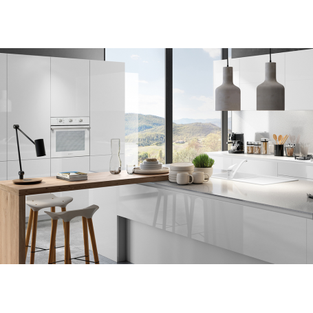 GLEM GAS GFX62WH-S3 FORNO DA INCASSO VENTILATO 64LT CLASSE A BIANCO