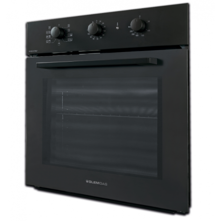 GLEM GAS GFX92NC-S6 FORNO DA INCASSO ELETTRICO TERMOVENTILATO 64LT CLASSE A NERO OPACO