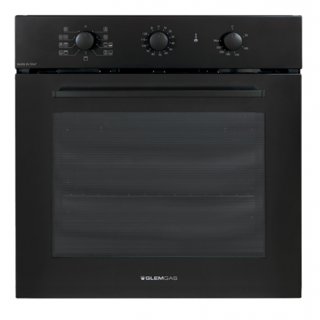 GLEM GAS GFX92NC-S6 FORNO DA INCASSO ELETTRICO TERMOVENTILATO 64LT CLASSE A NERO OPACO