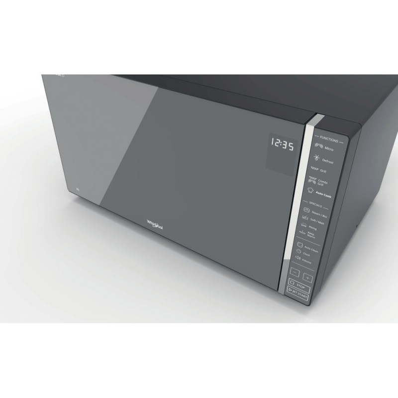 WHIRLPOOL MWP 304 M FORNO MICROONDE COMBINATO 30LT 900W VAPORE COLORE SPECCHIO
