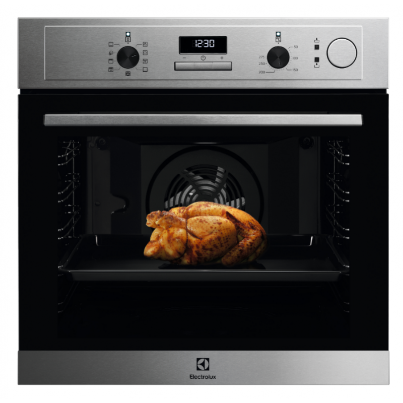 ELECTROLUX EOC3S402X FORNO DA INCASSO 60CM ELETTRICO MULTIFUNZIONE 72LT FUNZIONE VAPORE CLASSE A INOX