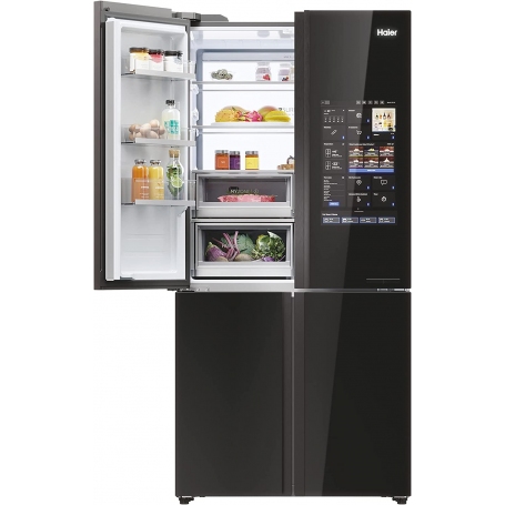 HAIER HCW9919FSGB FRIGORIFERO 4 PORTE 586LT TOTAL NO FROST DISPLAY TOUCH WIFI CLASSE F COLORE NERO