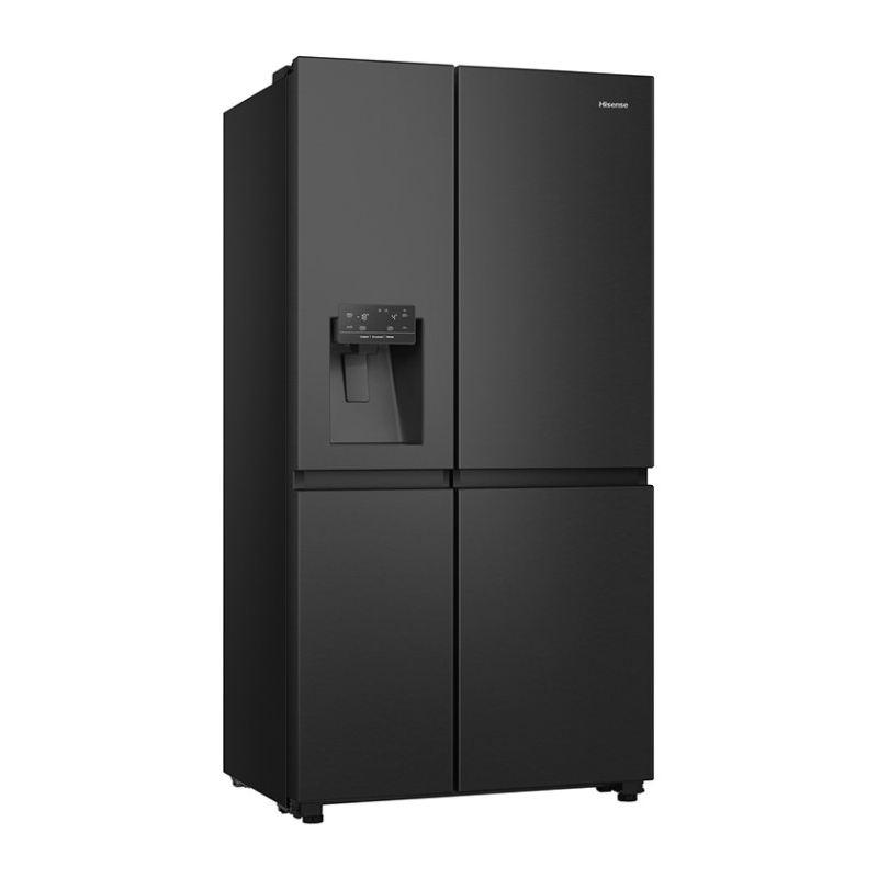 HISENSE RS818N4TFE FRIGORIFERO 4 PORTE 632LT NO FROST MOTORE INVERTER CLASSE E COLORE NERO - PROMO