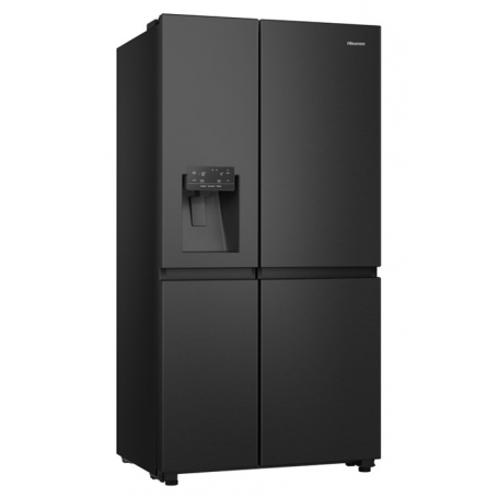 HISENSE RS818N4TFE FRIGORIFERO 4 PORTE 632LT NO FROST MOTORE INVERTER CLASSE E COLORE NERO - PROMO